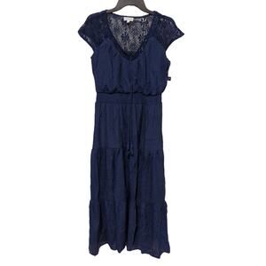 Luxology Blue Tiered Dress, NWT, M